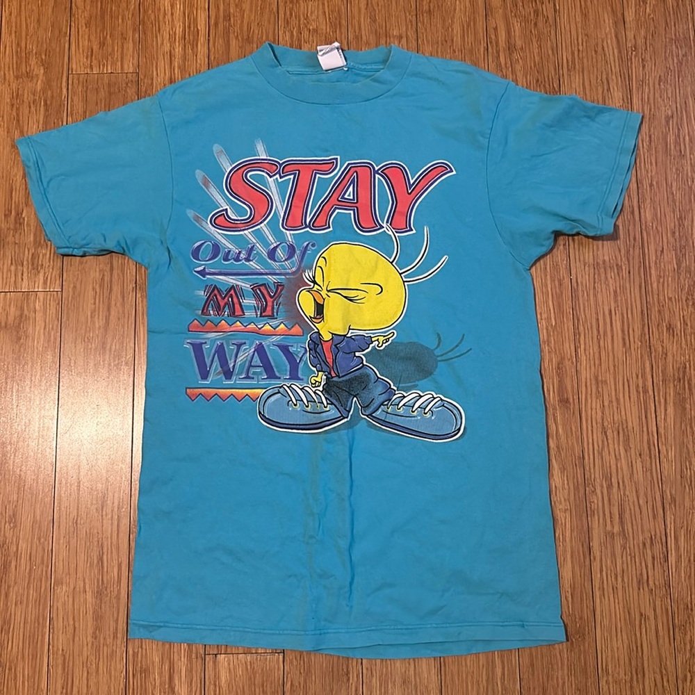 Vintage Looney Tunes Tweety Tshirt Y2K Size L